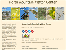 Tablet Screenshot of northmountainvisitorcenter.org